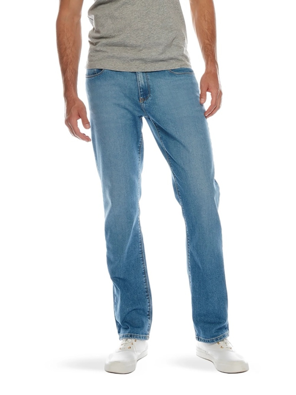 Mott & Bow Straight Benson Jeans In Light Blue Men’s Size 35x34